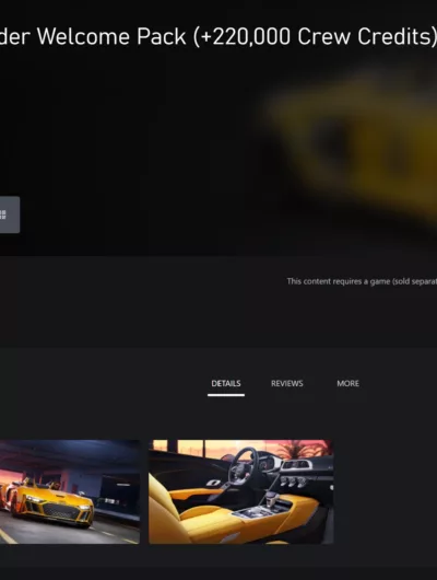 Купить Audi R8 Spyder Welcome Pack (+220,000 Crew Credits) The Crew Motorfest Xbox Ключ/Ко